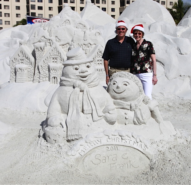 Frank and Sara at the beach